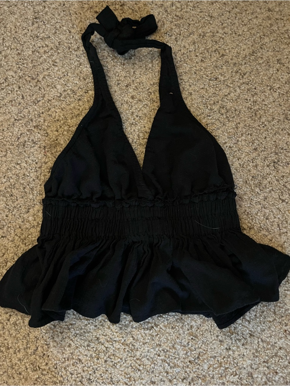 Black Halter Top